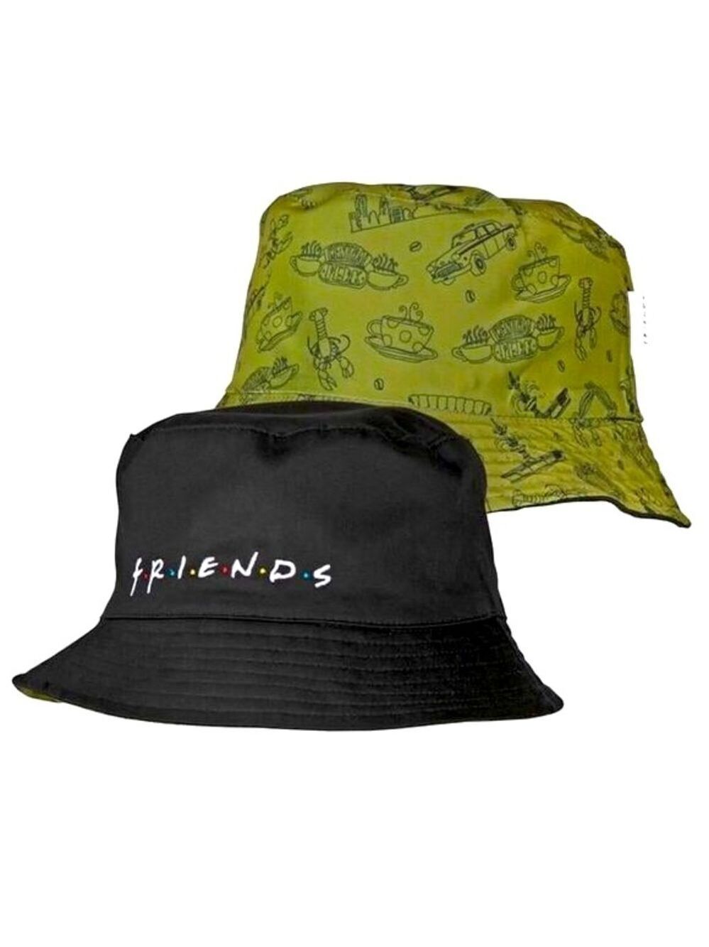 Friends Reversible Bucket Hat | Black & Green